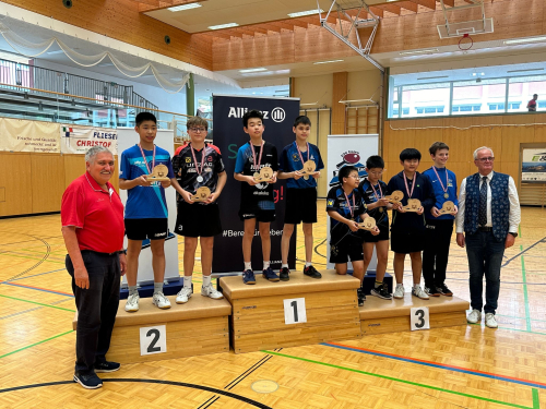 ÖM U13: Einmal Gold und dreimal Silber für Chen Sung Bin